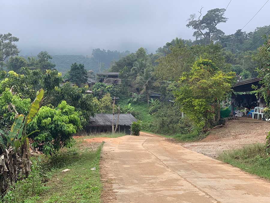 road in hmong village