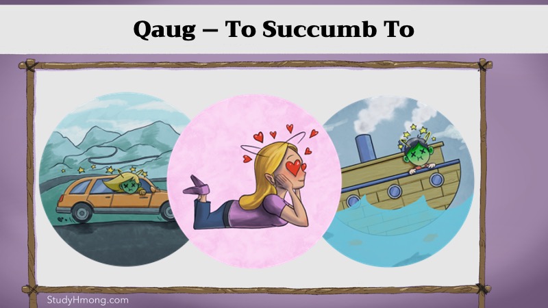 Cartoon educational illustration showing three circular scenes: a person feeling car sick in a car, a person lying down in the center with hearts around their head, and a person feeling seasick on a boat.