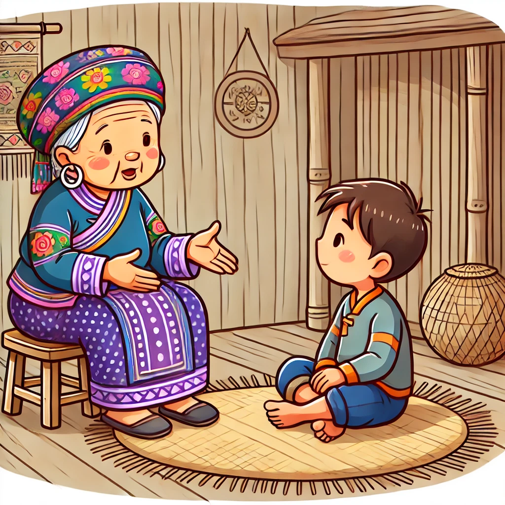 pog piav nws lub neej rau tus tub - grandman shares her life with a boy